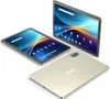 Three Acer tablets are displayed on a white background. One tablet is in the foreground, showing its back. Another tablet is in the mid-ground, angled to show its screen and side. A third tablet is in the background, also angled to show its screen. Produktbild-Vorschau