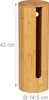 Portarotoli Relaxdays, 4 rotoli, bambù, A x P: 42 x 14,5 Anteprima dell’immagine prodotto 4
