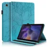 Für Samsung Galaxy Tab A9 Plus Baum Muster Kunstleder Hülle Produktbild-Vorschau 1