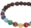7 Chakran Mala Armband, Handmala mit Halbedelsteinen, Yoga Produktbild-Vorschau 3