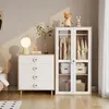 Merax Armoire pour enfants, 2 portes en verre acrylique, Voir les images du produit 3