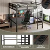 Flieks patrová postel 140x200cm s psacím stolem, podkrovní Náhled obrázku produktu 6