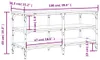 vidaXL Lavice na boty kouřový dub 100x38,5x49 cm materiál Náhled obrázku produktu 7