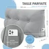 ELONEO Coussin dorsal largeur 100 cm, coussin en forme de Voir les images du produit 3
