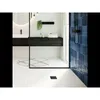 A modern bathroom with a shower drain and vanity. Produktbild-Vorschau