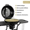 deluxe4home® Kugelgrill Ø55 cm mit Ablagefläche I Rollbarer Produktbild-Vorschau 3