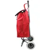 A red shopping trolley is shown from the side against a white background. Produktbild-Vorschau