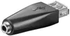 Goobay 93982, USB-A, 3.5mm, Čierna Náhľad obrázku produktu 3
