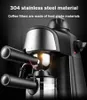 Siebträgermaschine mit Milchaufschäumer, 800W Retro Produktbild-Vorschau 6