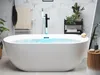 BELIANI Voľne stojaca vírivá vaňa biela akrylát 170 x 80 cm Náhľad obrázku produktu 2