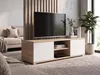 Mobile TV basso da 120 cm in rovere Sonoma e bianco | Anteprima dell’immagine prodotto 5