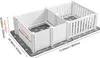 SucceBuy cassetta per cuccioli, 186,5x97x50 cm, box per Anteprima dell’immagine prodotto 8