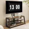 okwish TV-Ständer mit Glasablagen,TV-Schrank mit Offener Produktbild-Vorschau 1