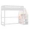 Flieks Etagenbett 90x200cm mit Stauraumtreppe, Kinderbett Produktbild-Vorschau 9