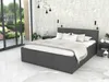 Bett mit Lattenrost Jugendbett Doppelbett grau-grau 120 / Produktbild-Vorschau 2
