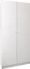 A white, two-door wardrobe is shown against a white background. Náhled obrázku produktu