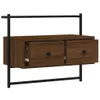vidaXL TV-Wandschrank Braun Eiche 60,5x30x51 cm Produktbild-Vorschau 5