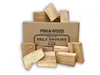 PINI Wood Chunks Buche OHNE RINDE 7 Kg Räucherklötze für Produktbild-Vorschau 1