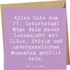 Mr. & Mrs. Panda Grußkarte Spruch 27. Geburtstag - Produktbild-Vorschau 1