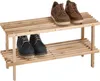ZELLER Botník dřevěný 2 police 80x26x29,5cm Náhled obrázku produktu 4