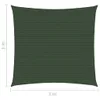 vidaXL Tenda da sole 160 g/m² verde scuro 3x3 m HDPE Anteprima dell’immagine prodotto 13