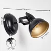 Arazane »Arazane« verstellbare Wandlampe aus Metall in Produktbild-Vorschau 2
