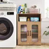 Mobiletto da bagno COSTWAY, mobiletto da bagno con 2 ante e Anteprima dell’immagine prodotto 8