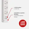 Brennenstuhl Steckdosenleiste  Bremounta 5x+USB weiß 3m Produktbild-Vorschau 12