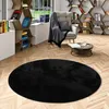 Luxus Super Soft Fellteppich Pearl Schwarz Rund, Größe:120 Produktbild-Vorschau 1