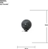 A black spherical decorative light with dimensions indicated. Produktbild-Vorschau