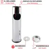Grafner 2in1 Edelstahl Standaschenbecher mit Mülleimer, 8 Produktbild-Vorschau 3