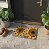 Relaxdays Fußmatte Kokos, Pflanzen, 60x40 cm, rutschfest, Produktbild-Vorschau 3