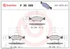 Brembo Bremsbelagsatz, Scheibenbremse Vorderachse P 30 009 Produktbild-Vorschau 4