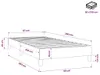 vidaXL Boxspring rám postele modrý 90x200 cm látka Náhľad obrázku produktu 8