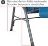 CASARIA® Hollywoodschaukel 2 Sitzer wetterfest Atlantik Produktbild-Vorschau 5