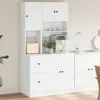 vidaXL Kuchyňská skříňka bílá 95x50x180 cm materiál na bázi Náhled obrázku produktu 2