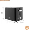 MasterChef Toaster 700 W, 2 Scheiben, 7 Bräunungsstufen, Produktbild-Vorschau 6