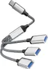 INF Typ-C-auf-3-Port-USB-Hub-Splitter-Adapter Silber Produktbild-Vorschau 1