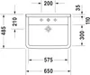 DURAVIT Waschtisch Starck 3 65 cm weiß 030065 Produktbild-Vorschau 12