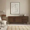 Sideboard TECCA mit 2 Türen und 3 Schubladen, Nussbaum Produktbild-Vorschau 1