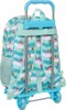 Zaino scuola con ruote Spongebob Stay positive Blu Bianco Anteprima dell’immagine prodotto 3