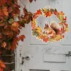 Holz-Türkranz Herbstdeko mit Eichhörnchen, Ø 29,5 cm Produktbild-Vorschau