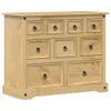 vidaXL Cassettiera  101x45x82 cm in legno di pino massiccio Anteprima dell’immagine prodotto 1
