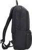 Side view of a black backpack. Voir les images du produit