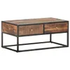 vidaXL Tavolino 90x50x40 cm Legno di acacia grezzo Anteprima dell’immagine prodotto 3