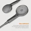 Two dark gray shower heads are shown against a light gray background. Text is present on the right side of the image. Podgląd zdjęcia produktu