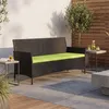 3-Sitzer Poly-Rattan Gartenbank Halden, Sitzbank  Produktbild-Vorschau 1