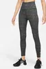 NIKE W Nk One Df Hr 7/8 Tght Aop Leggings Damen schwarz M Produktbild-Vorschau 2