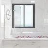 Pevná sprchová zástěna 100x140 cm, skládací panel pro vanu, Náhled obrázku produktu 6
