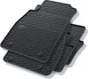 A stack of black rubber car floor mats. Produktbild-Vorschau